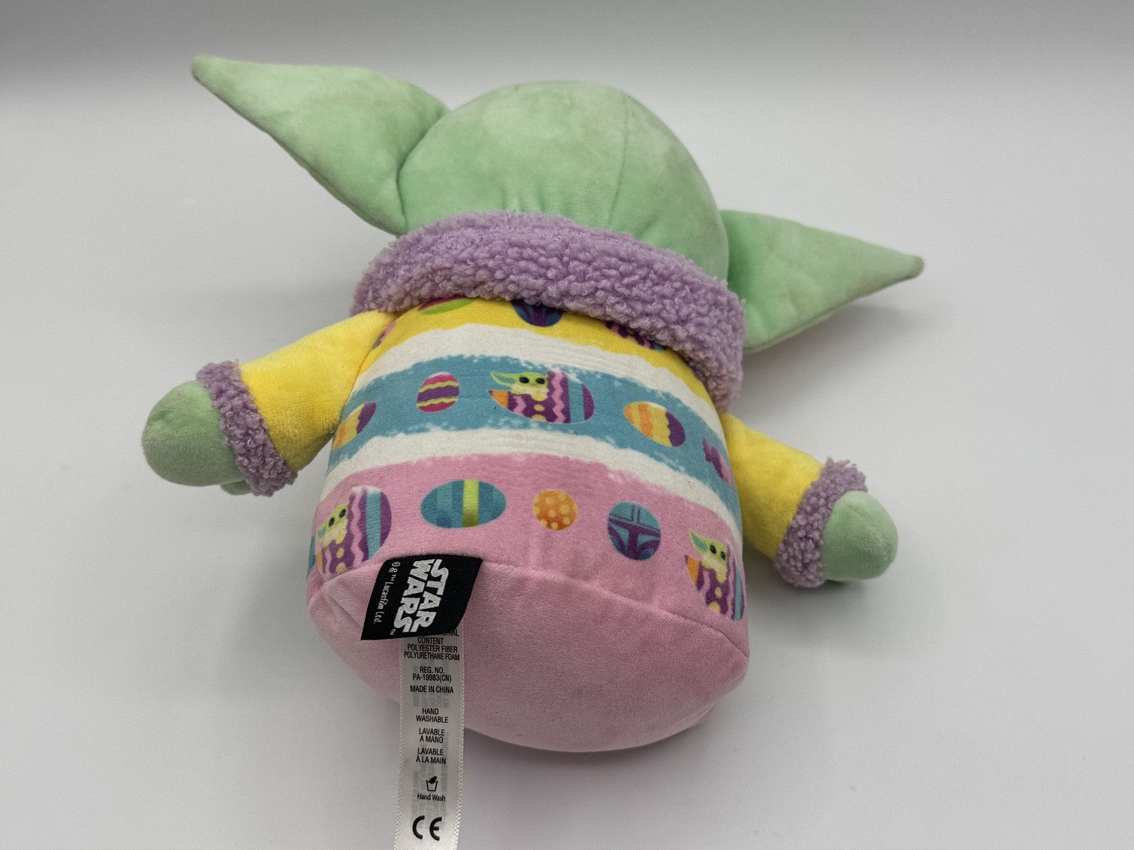 Baby Yoda Grogu Easter Plush 8" Star Wars Mandalorian Colorful Eggs, Stuffy
