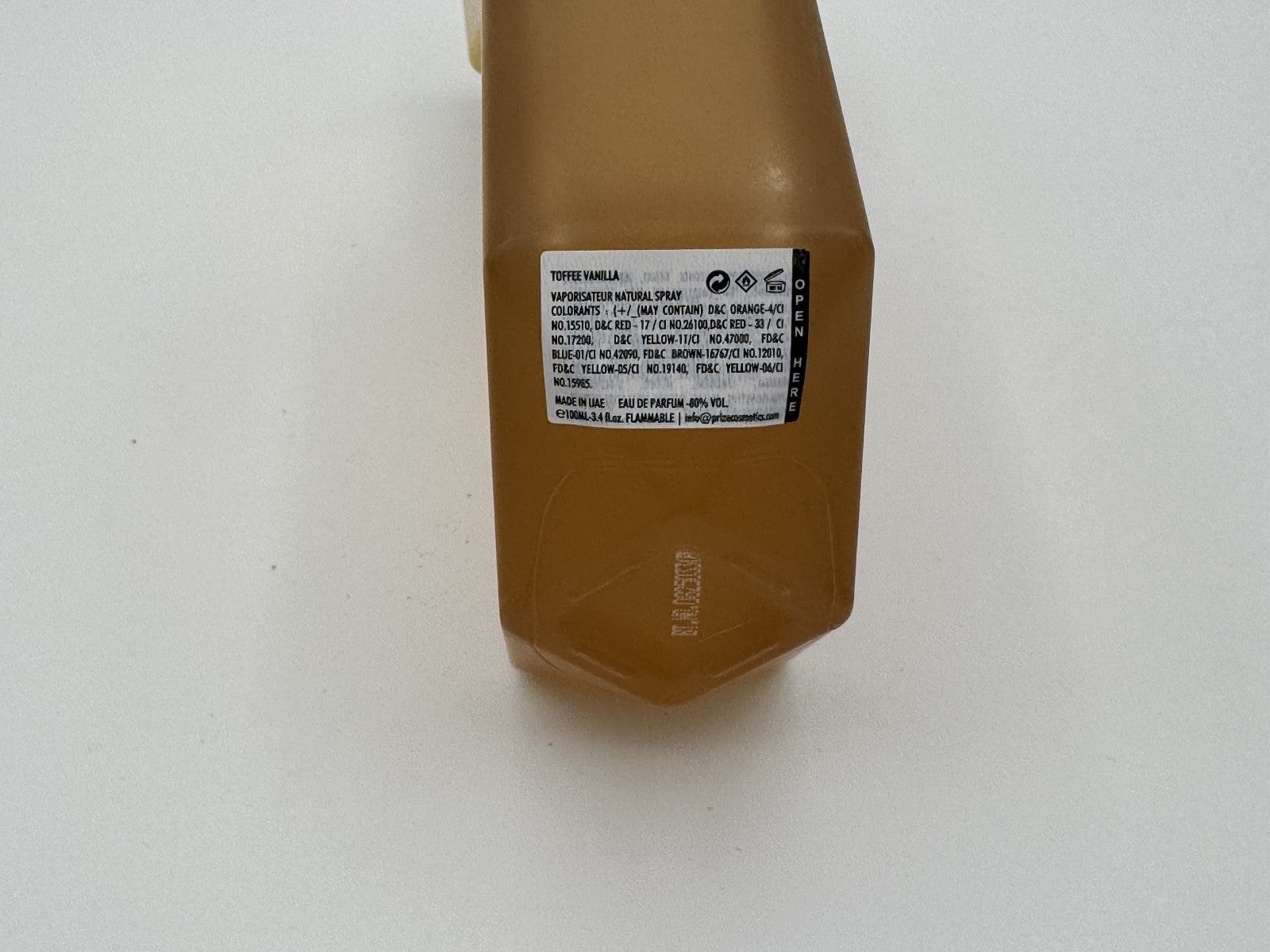Prize Cosmetics Toffee Vanilla Fragrance Eau de Parfum Perfume, 1000ml-3.4 fl oz