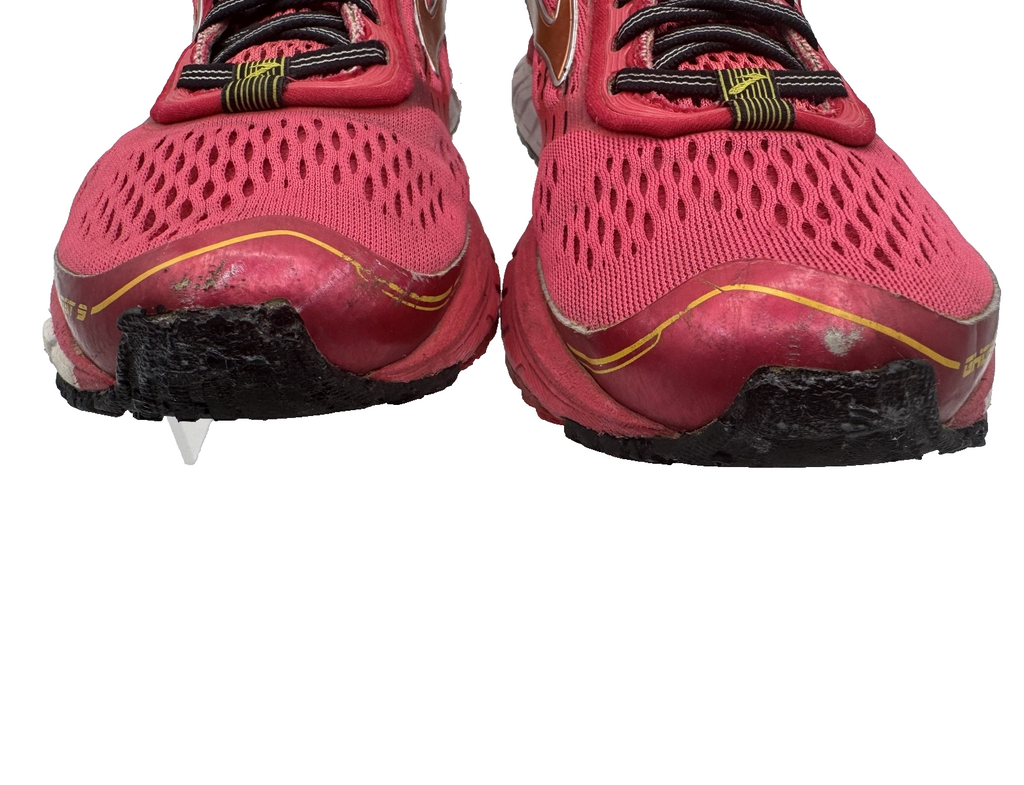 Brooks Ghost 9 Women's Size 8.5 Running Shoes Pink Red Black, Pre-owned