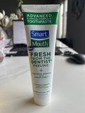 Smart Mouth, Whitening, Toothpaste w/Fluoride, Smart Zinc, Clean Mint 6oz Sealed