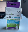 UpSpring Milkscreen Test Strips Detect Alcohol in Breastmilk 20 Strips 5/25