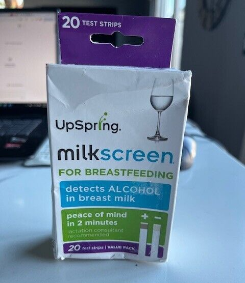 UpSpring Milkscreen Test Strips Detect Alcohol in Breastmilk 20 Strips 5/25