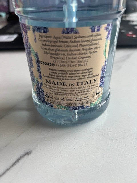 AC Lavender Relaxing Foaming Liquid Soap Pump 16.5oz Made in Italy Cruelty Free