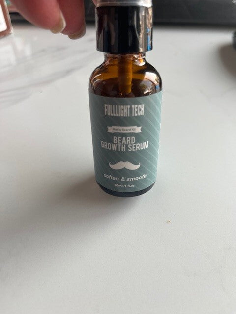 Fullight Tech Beard Oil Men's Beard Kit Soften & Smooth, 1 fl oz / 30 mL SEALED