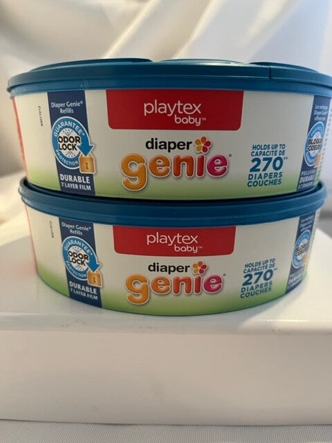Playtex Baby Diaper Genie 2 Refills + Genie Diaper Carbon Filters 4+2=6 Lot