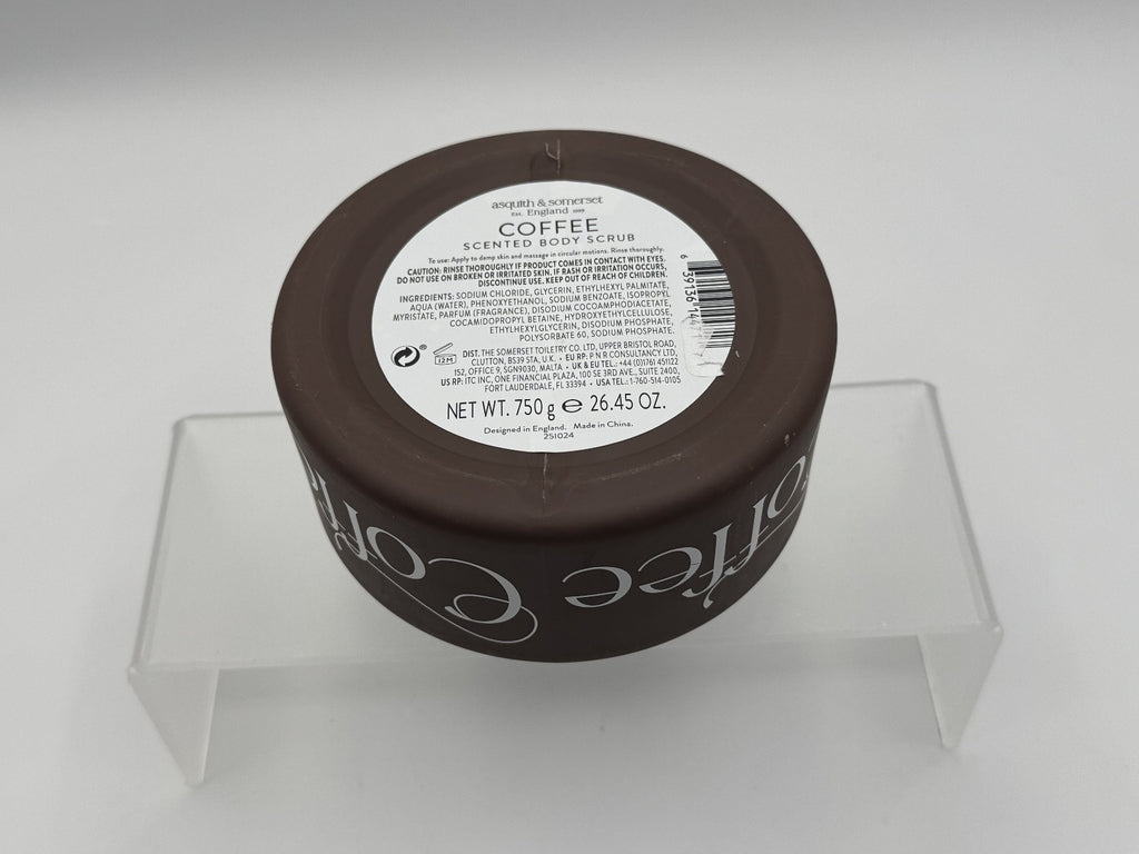 Asquith & Somerset Body Scrub Coffee Scented Exfoliating26.45 oz NEW, SEALED