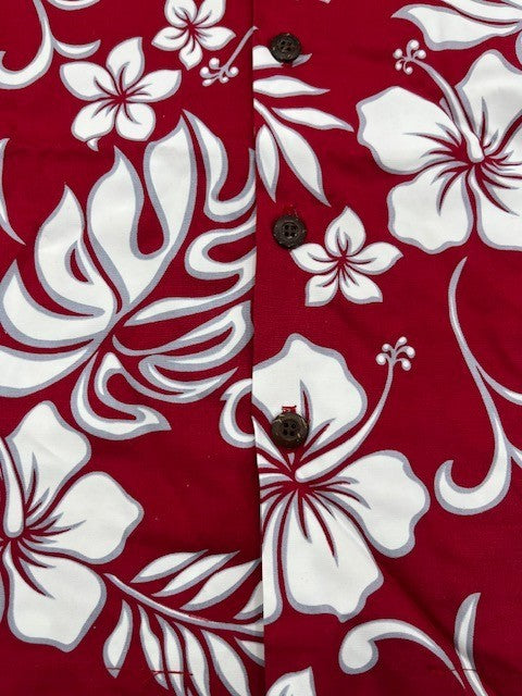 Aloha Republic Toddler Boy Tropical 2 pc. Shirt Short Set Red Floral Size 1T NWT