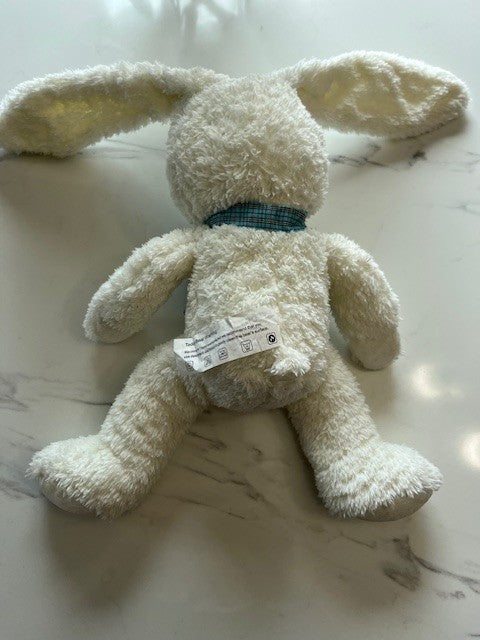 White Bunny Rabbit Plush Floppy Ears w/ bow tie, Stuffed Animal Toy PRE-OWNED