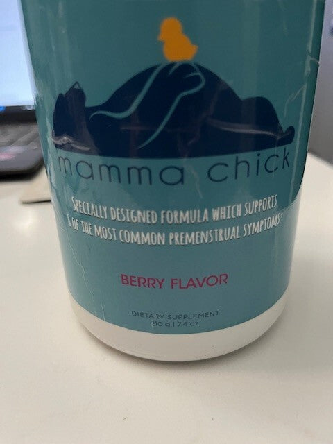 Mamma Chick PMS Relief with 8 Vitamins and Minerals Berry Flavor powder 7.4 oz