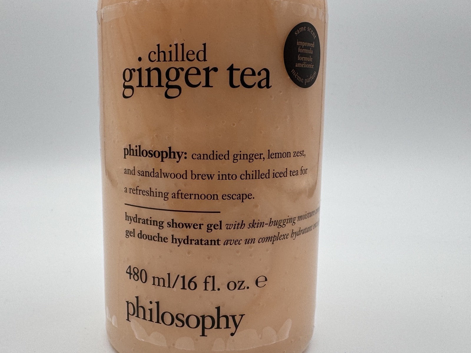 Philosophy Chilled Ginger Tea Shower Gel 16oz Hydrating Body Wash Limited, NEW