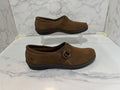Keds Spring Steps  Woman's Suede Slip on Shoe Tread Softly, Brown, Size 8.5