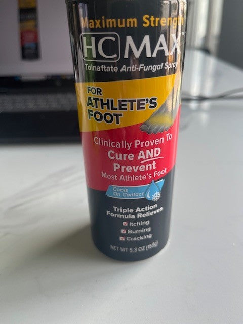 Athletes Foot Spray Maximum Strength Relieves Itching, Burning & Cracking NEW