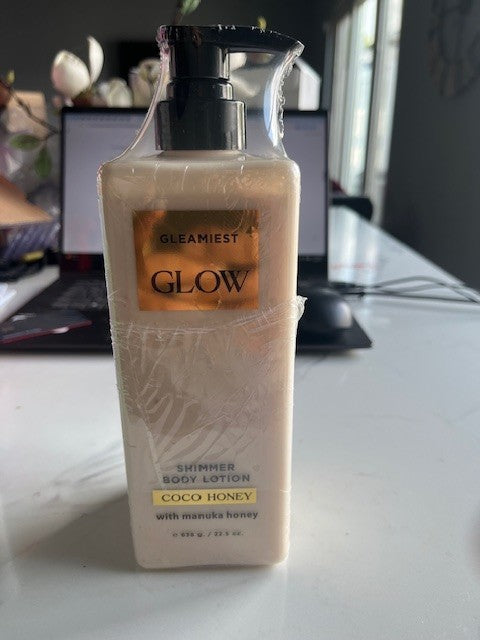 GLEAMIEST GLOW COCO HONEY SHIMMER BODY LOTION w/Manyka Honey 22.5 oz SEALED