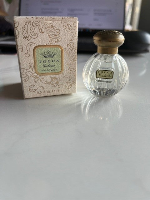 TOCCA ~ GIULIETTA EAU DE PARFUM SPLASH ~ 0.5, 15 ml. NIB