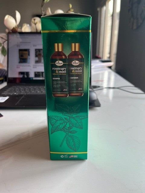 Difeel Strength & Scalp Care | Rosemary Mint Shampoo & Conditioner 12 oz ea. NIB