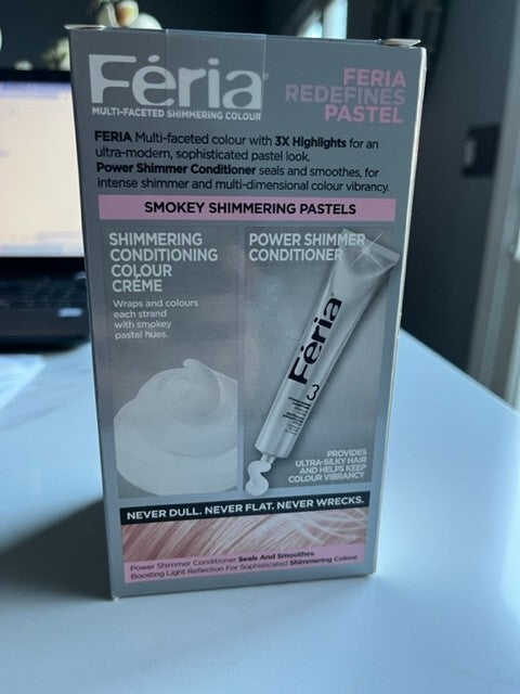 L'Oréal Paris Feria Pastels Hair Color, P2 Rosy Blush Smokey Pink Hair Dye NIB