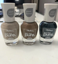 3-Sally Hansen Nail Polish Good Kind Pure VEGAN Mother Earth Raw Cocoa Lava Rock
