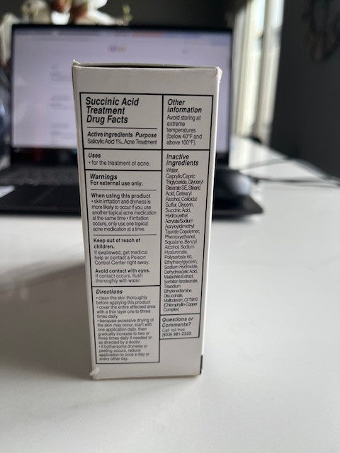 The INKEY List The Breakout 3-Pc Set Acne Skin Acid Treatment Cleanser Serum NIB
