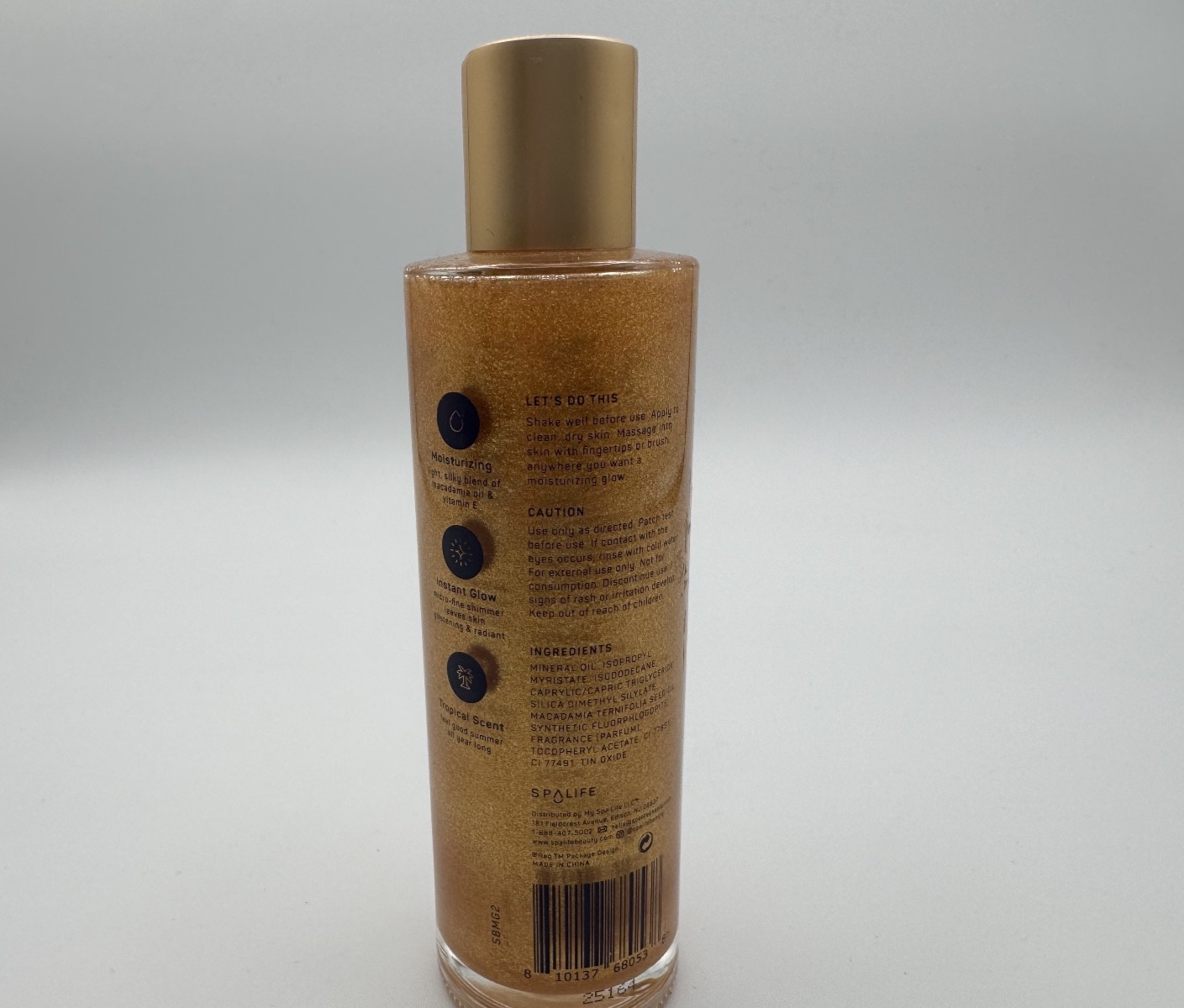 Spalife Radiate Multi-Ppurpose Dry Oil Radiant Glow for Face Hair & Body, NEW