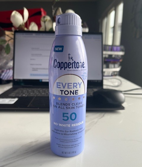 Coppertone Every Tone, Blends Clear SPF 50 Water Resistant Sunscreen Body Spray
