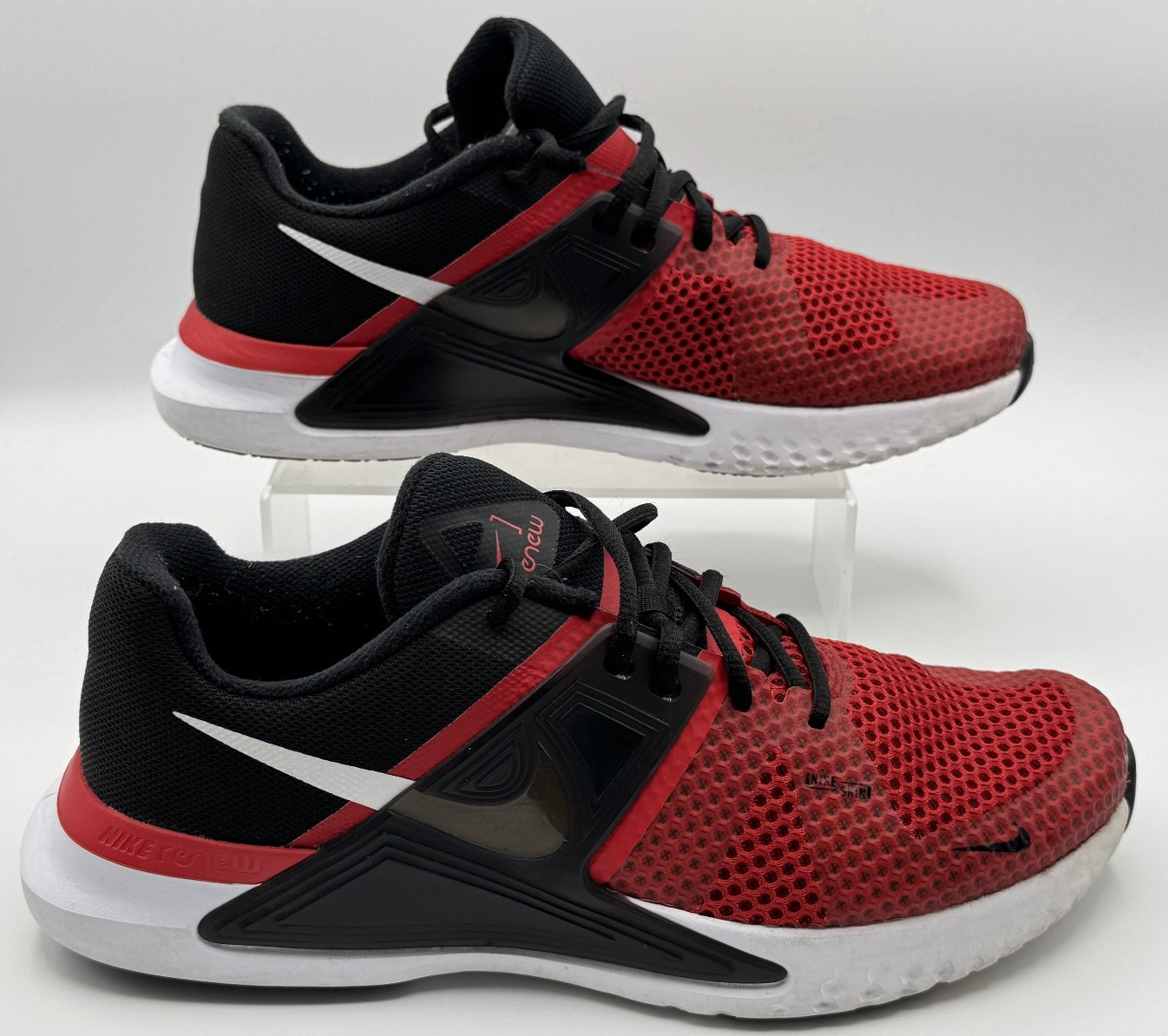 Nike Men's Renew Fusion 'University Red/Black/White' Size 10.5 Running Pre-owned
