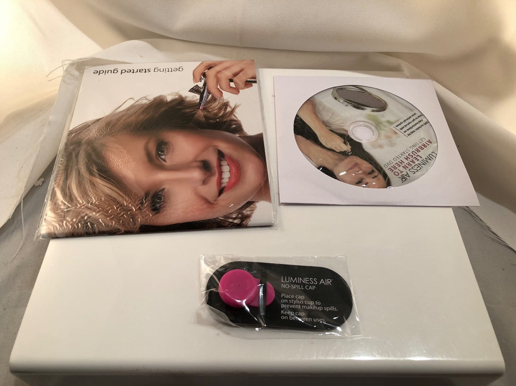 Luminess Air Airbrush Makeup Legend Aqua System&Pink Tip NoDrip Stylus5pc Medium