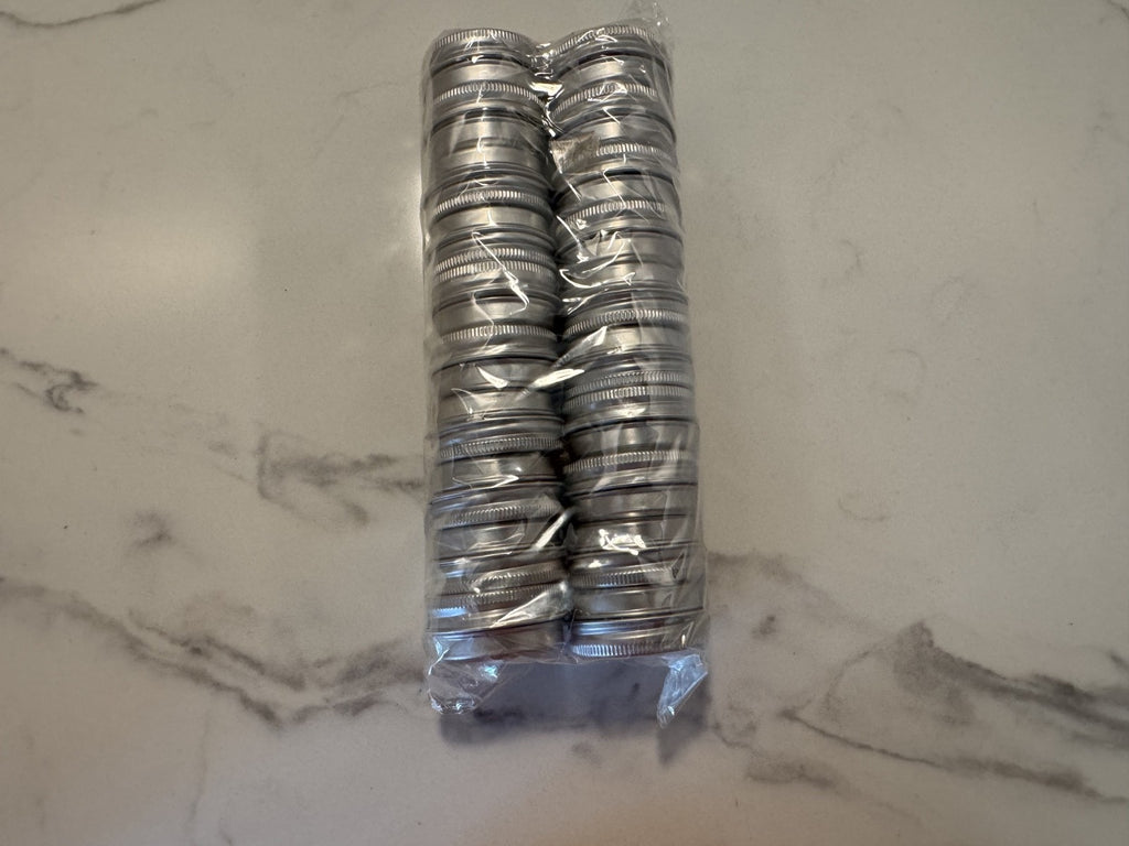 20 pc. Aluminium Empty Cosmetic Pot Jar Tin Container Silver Box Screw Lid 15 ml
