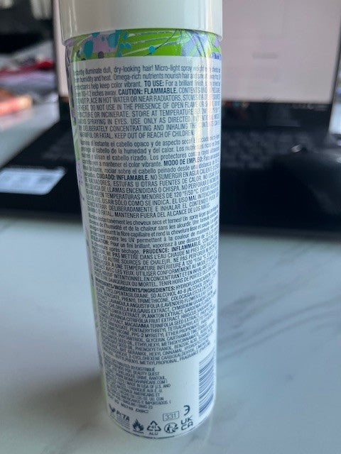 Aquage BIOMEGA GLOW Sheer Shine Hair Spray 7 oz ILLUMINATE Dull Hair, Light NEW