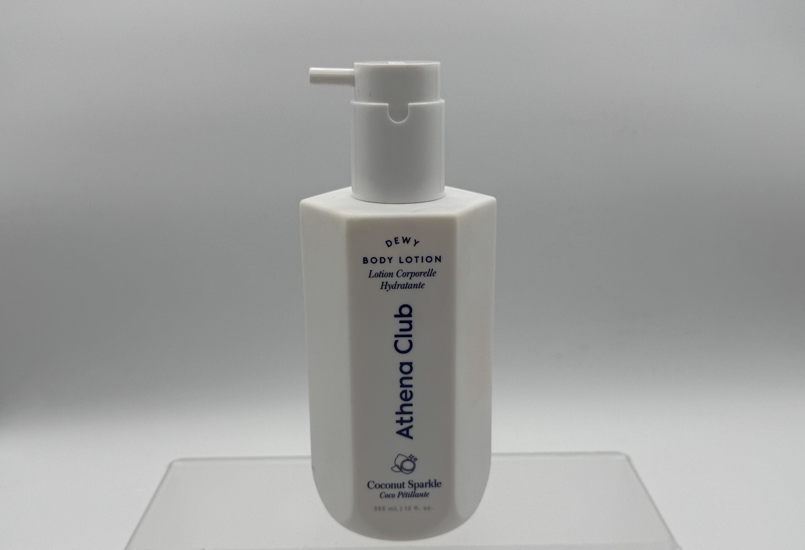 Athena Club Dewy Body Lotion, Coconut Sparkle, 12oz, Moisturizer, Hydrate NEW
