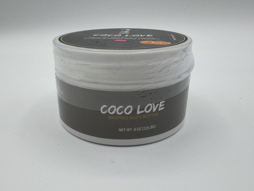 Coco Love Whipped Body Butter Peaches & Bergamot 8 oz Vegan Nourishing Skin NEW