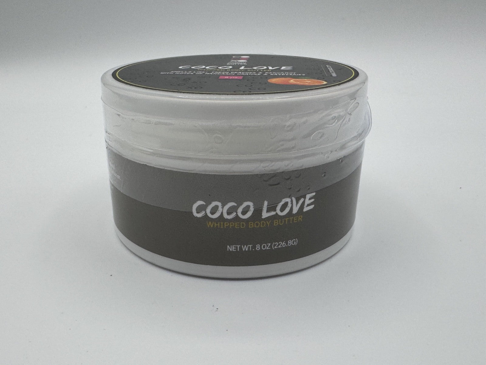Coco Love Whipped Body Butter Peaches & Bergamot 8 oz Vegan Nourishing Skin NEW