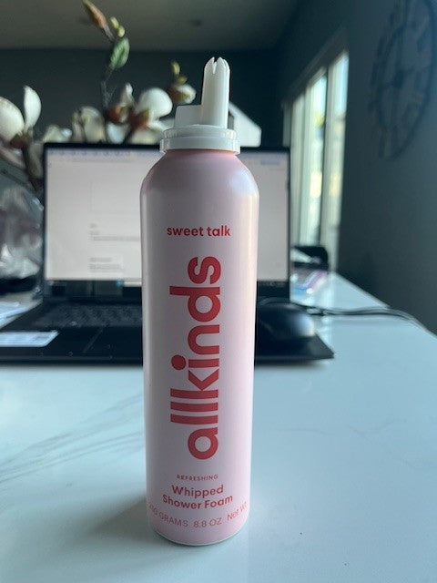 Allkinds Australia SWEET TALK  Body Whipped Shower Foam 8.8 oz, Cream, NO CAP