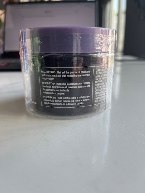 EBIN 24 Hour Edge Tamer - Extreme Firm Hold Gel , Argan Oil, Large 6.09oz SEALED