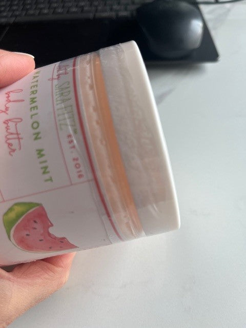 ART BY SARA FITZ  Watermelon Mint Body Butter, LIGHTLY Scented 16.9 oz SEALED