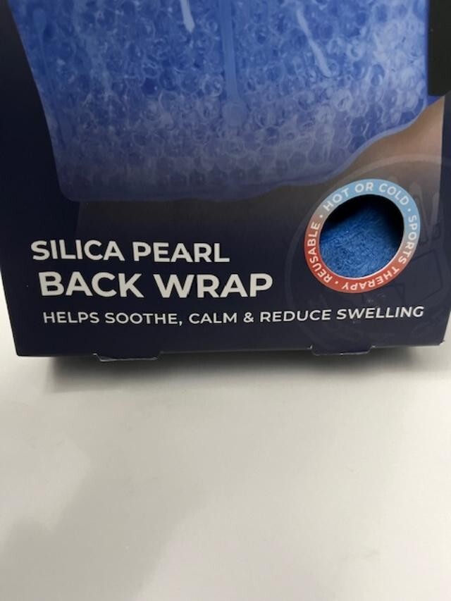 Body Glove Hot Cold Reusable Gel Bead Silica Sport Therapy Back Wrap Non Toxic