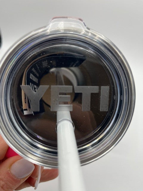 YETI RAMBLER 25 oz MUG WITH STRAW LID TROPICAL PINK BRAND NEW Tag, Travel Mug.