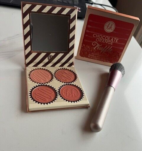 BH Cosmetics Chocolate Orange Truffle Blush Palette w/Bonus Brush NIB Free Ship
