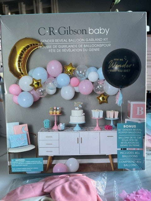 Multicolor Balloon Garland Kit Gender Reveal Popper Confetti 48 Pieces Decor NIB
