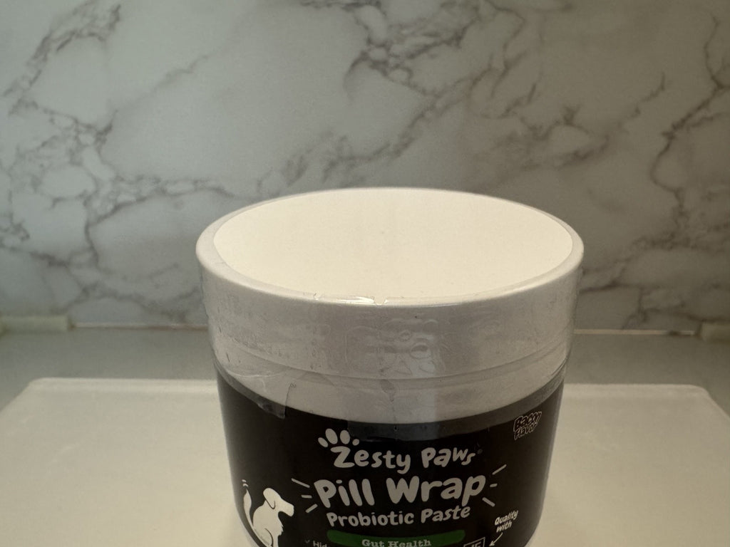 Zesty Paws Pill Wrap Probiotic Paste Gut Health, Bacon Flavor for Dogs Exp 03/26