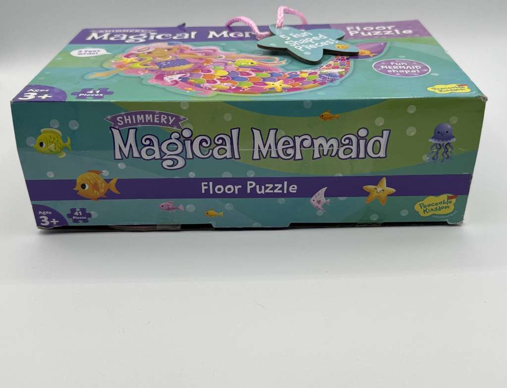 Magical Mermaid Floor Puzzle  Shimmery Fun for Kids and Family Activities NIB