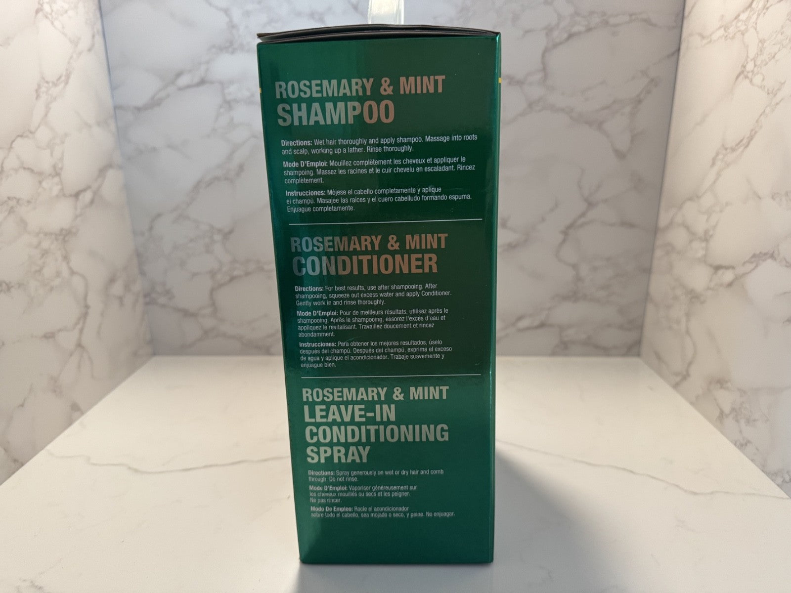 DIFEEL Rosemary & Mint Biotin Shampoo, Conditioner & Leave-In Spray Set - NIB