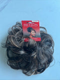 REVLON SCRUNCHIES PONYTAIL WRAP SWIRLZ BOUNCE EXTENSION BIG TWIST COFFEE CARAMEL