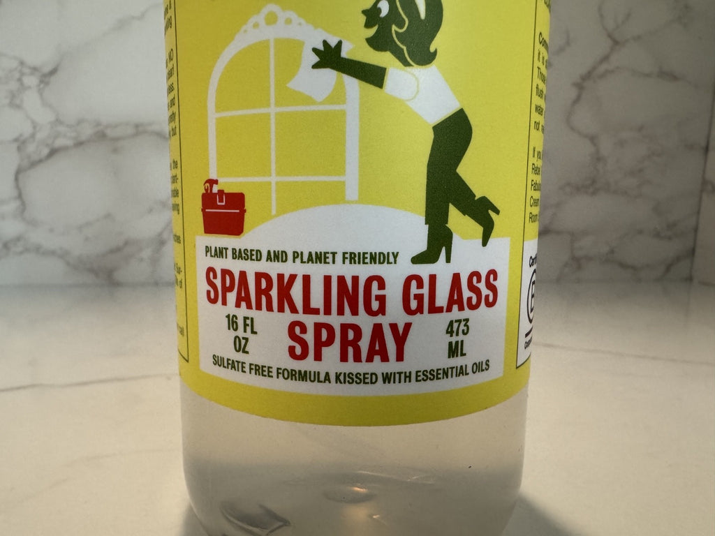 Rebel Greens Sparkling Glass Spray 16 oz ,Peppermint & Lemon, Vegan,  SEALED