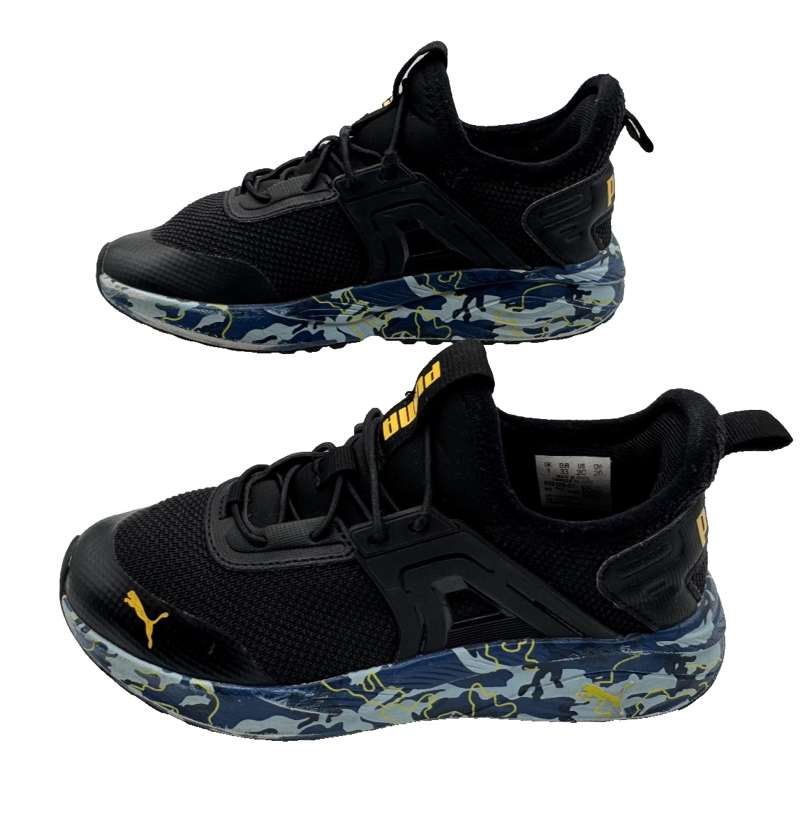 Boy's  Puma Pacer 23 Amped Camo Athleisure Sneaker Shoe, Size 2C Pre-owned Excel