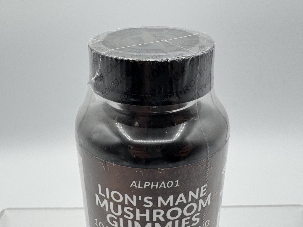 Alpha01 Lion's Mane Mushroom Gummies, 10 Mushroom Blend, 90 caps. New Sealed