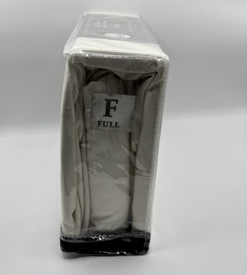 Bergen House Full Sheet Set 1000TC Egyptian Cotton Sateen Ivory Luxury Brand New