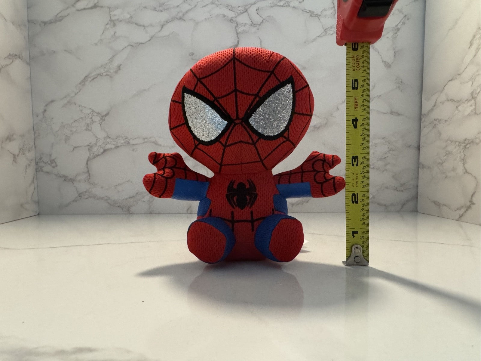 Ty Marvel Spider-Man Beanie Ballz Plush 6” Pre-Owned Soft Stuffed Toy Excellent