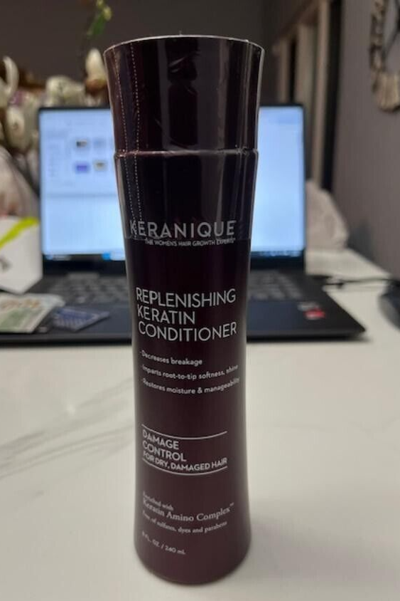Keranique REPLENISHING KERATIN~DAMAGE CONTROL CONDITIONER 8fl oz Sealed! No Dyes