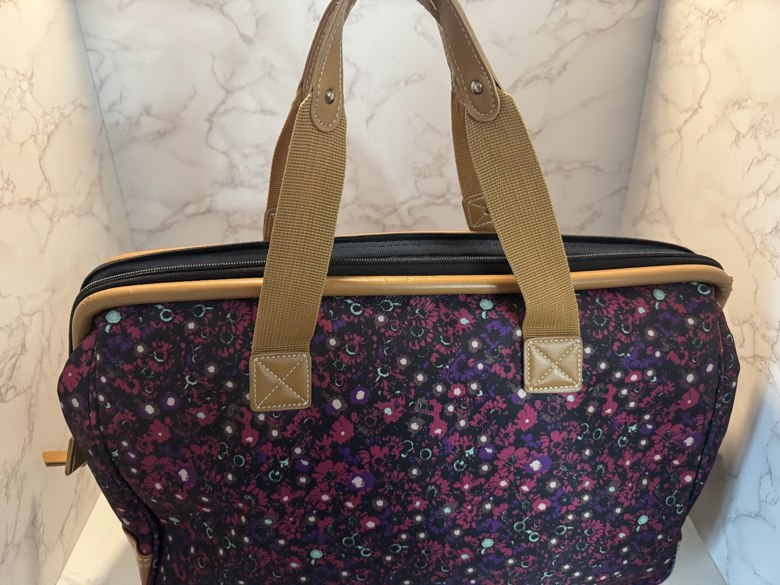 Steve Madden Global Wire Frame Satchel - Deep Purple, Pre-owned, Great Condition