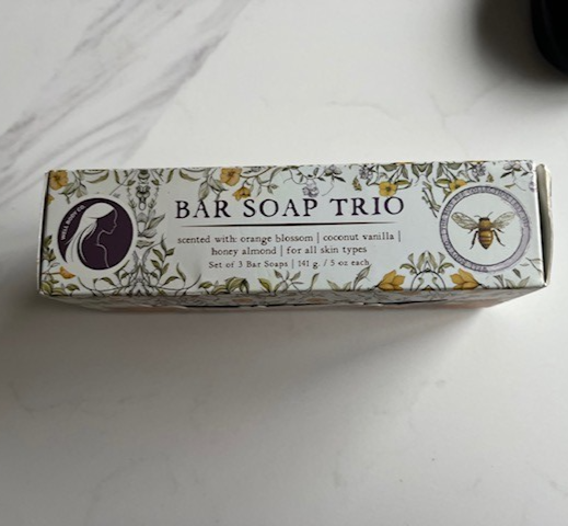 Well Body Co. Orange Blossom, Coconut Vanilla,Honey Almond Bar Soap Trio 5oz ea.
